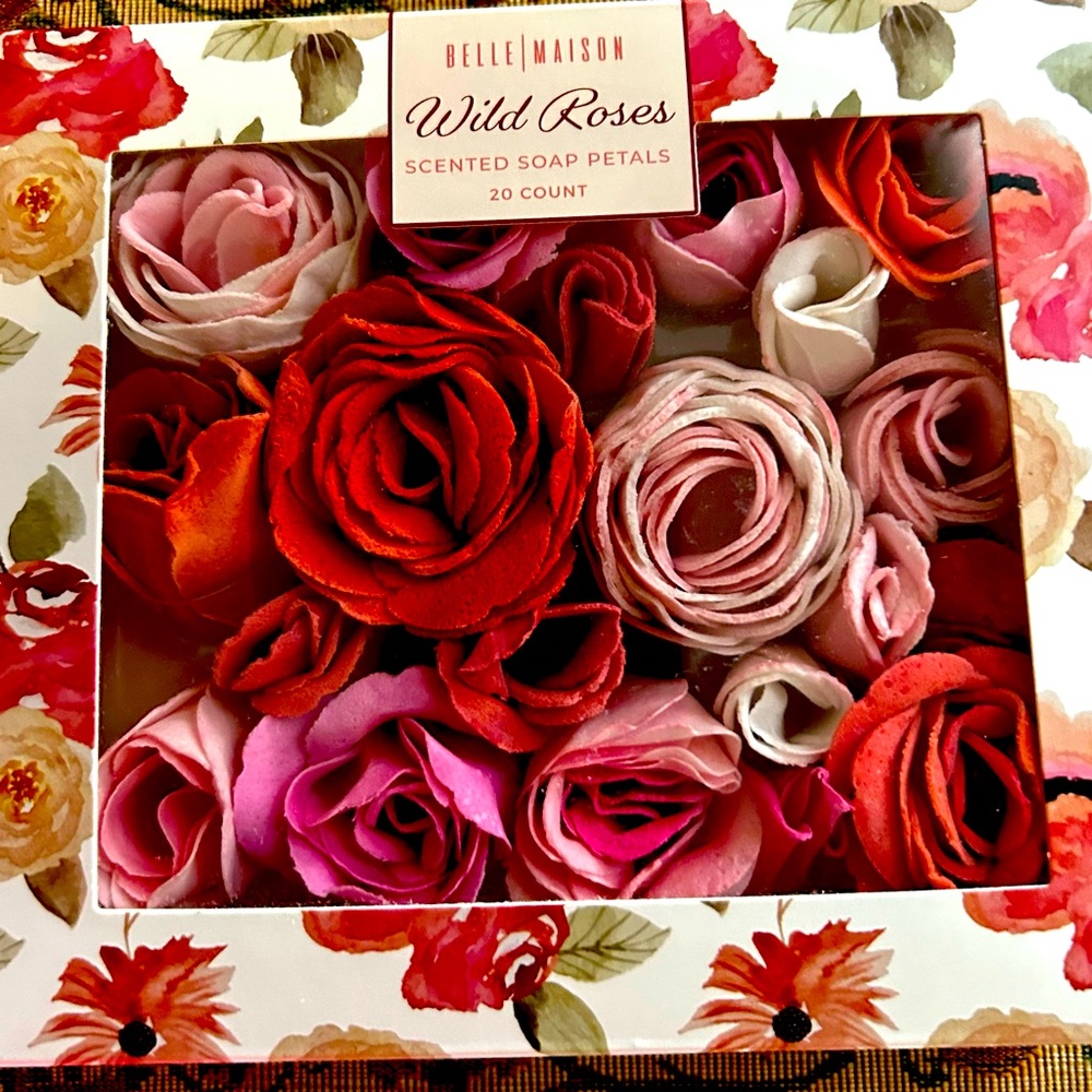 Wild Rose scented soap petals